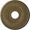 Ekena Millwork Berkshire Ceiling Medallion (Fits Canopies up to 7"), 15 3/4"OD x 3 7/8"ID x 3/4"P, Mississippi Mud CM15BEMMF - alternate 1